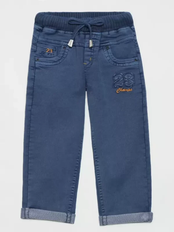 Boys Slim Mid Rise Blue Jeans