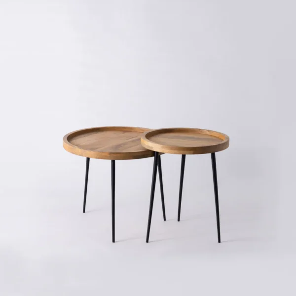 SET OF 2 UNIQUE SIDE TABLE